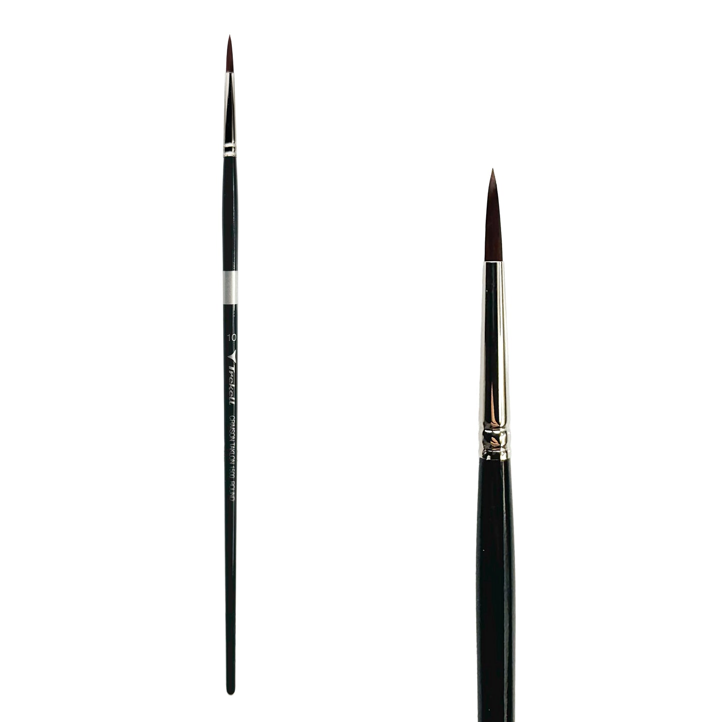 Trekell Crimson Taklon #10 Round Brush - Long Handle