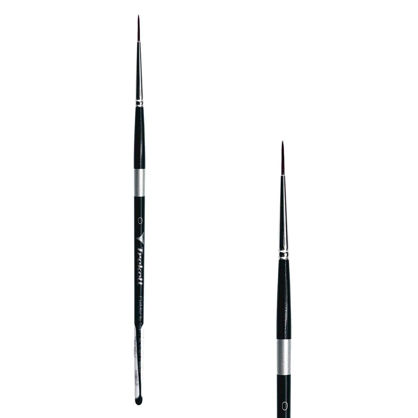Trekell Crimson Taklon #0 Liner Brush - Short Handle