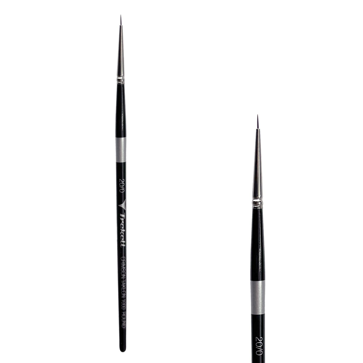Trekell Crimson Taklon #20/0 Round Brush - Short Handle