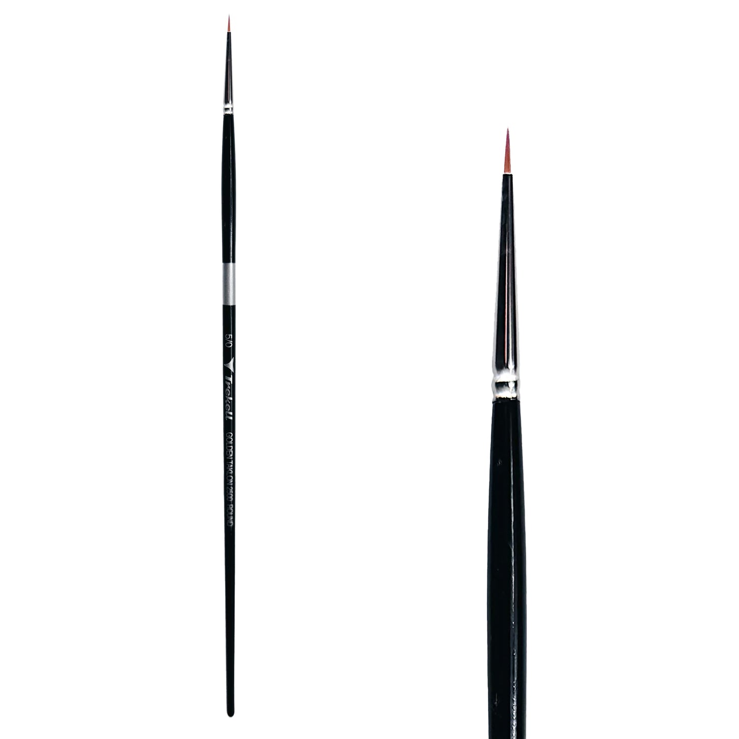 Trekell Golden Taklon #5/0 Round Brush - Long Handle