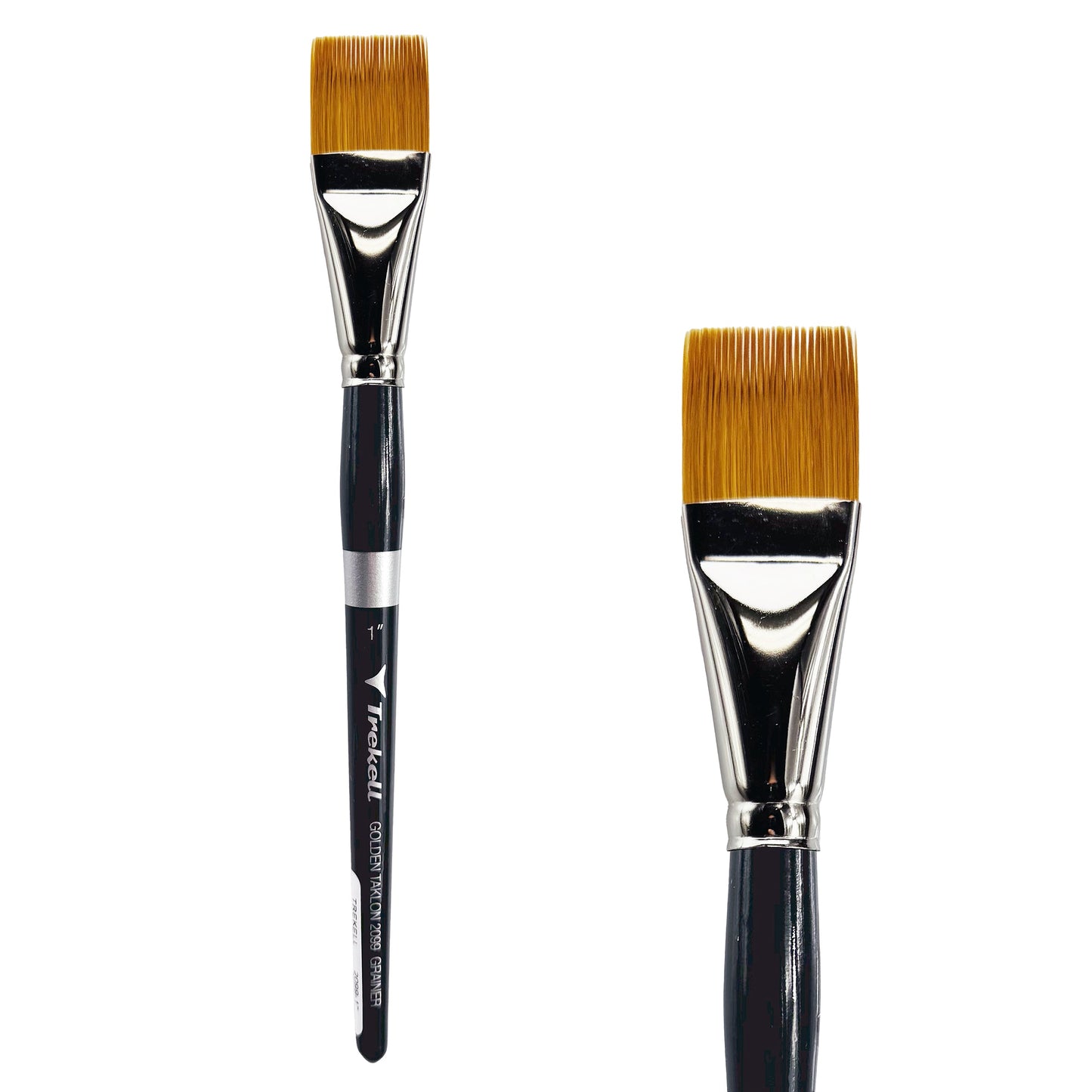 Trekell Golden Taklon 1" Grainer Brush - Short Handle