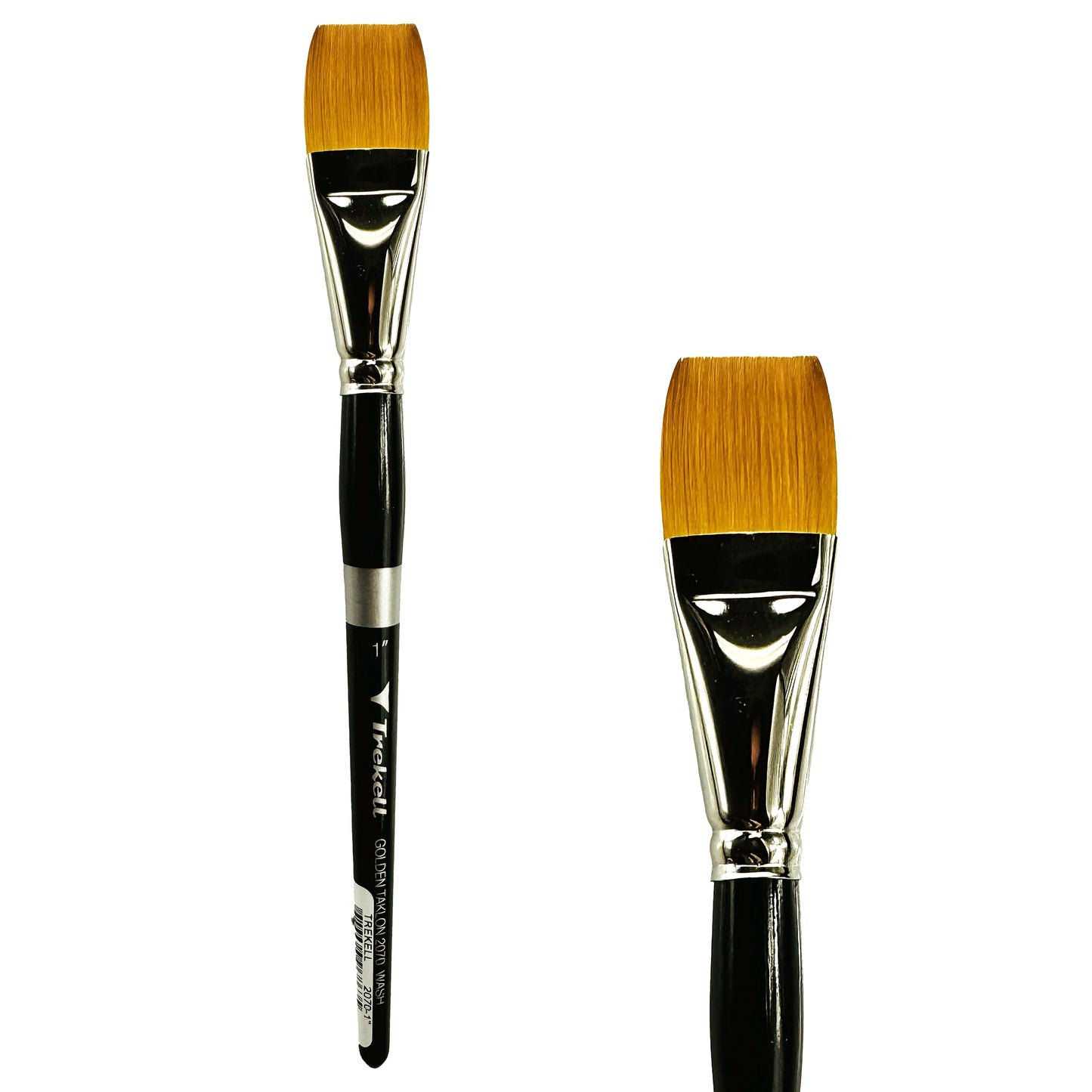 Trekell Golden Taklon 1" Wash Brush - Short Handle