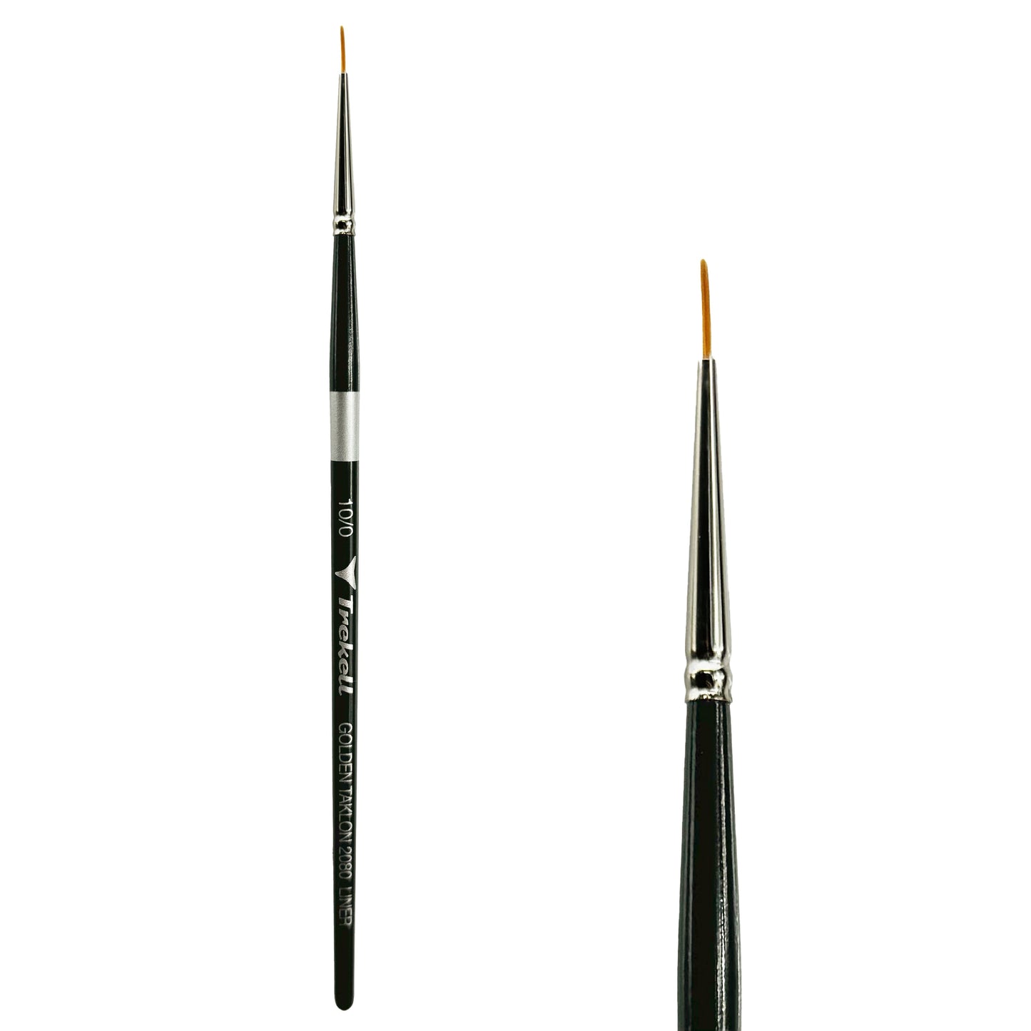 Trekell Golden Taklon #10/0 Liner Brush - Short Handle