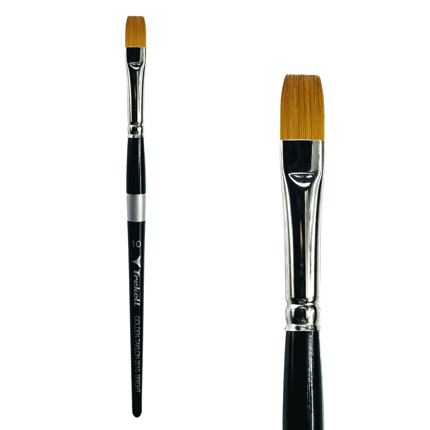 Trekell Golden Taklon #10 Bright Brush - Short Handle