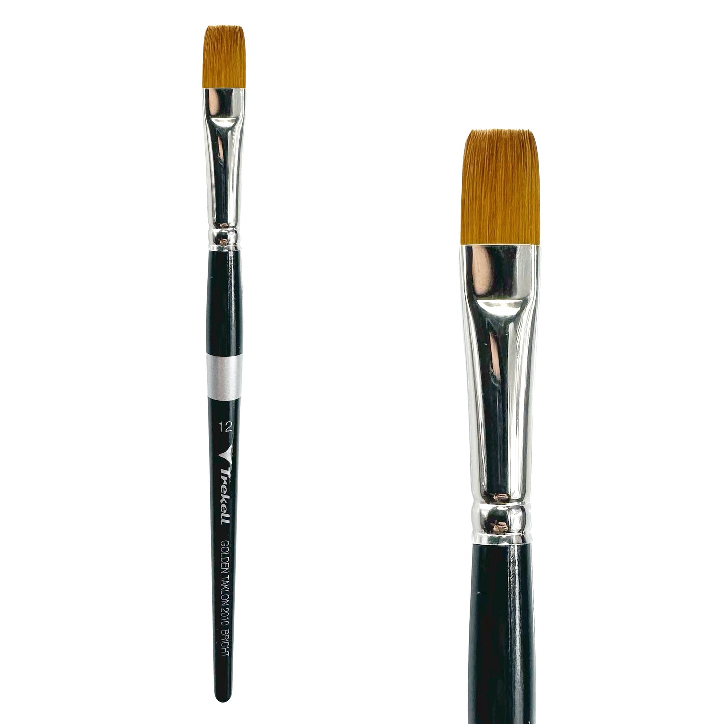 Trekell Golden Taklon #12 Bright Brush - Short Handle