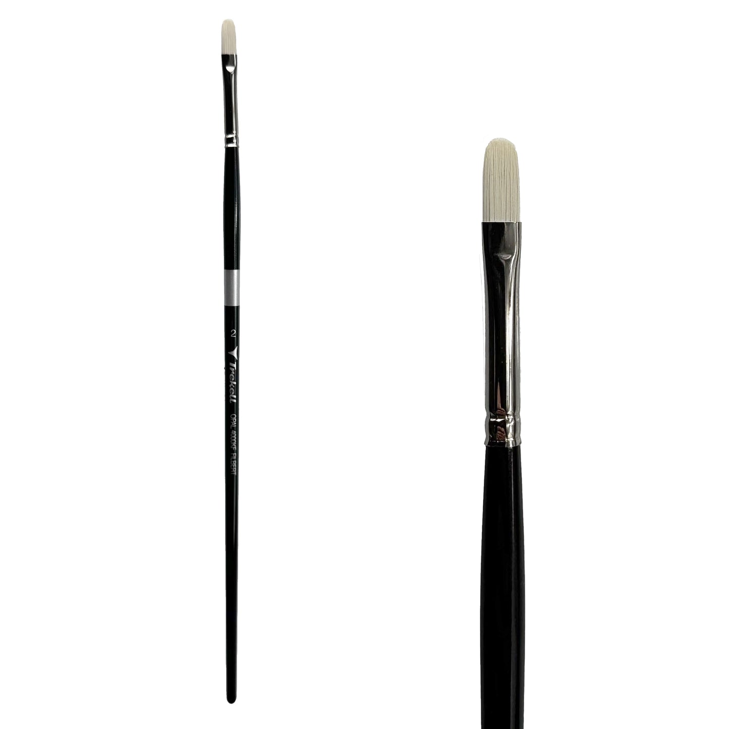 Trekell Opal #2 Filbert Brush - Long Handle