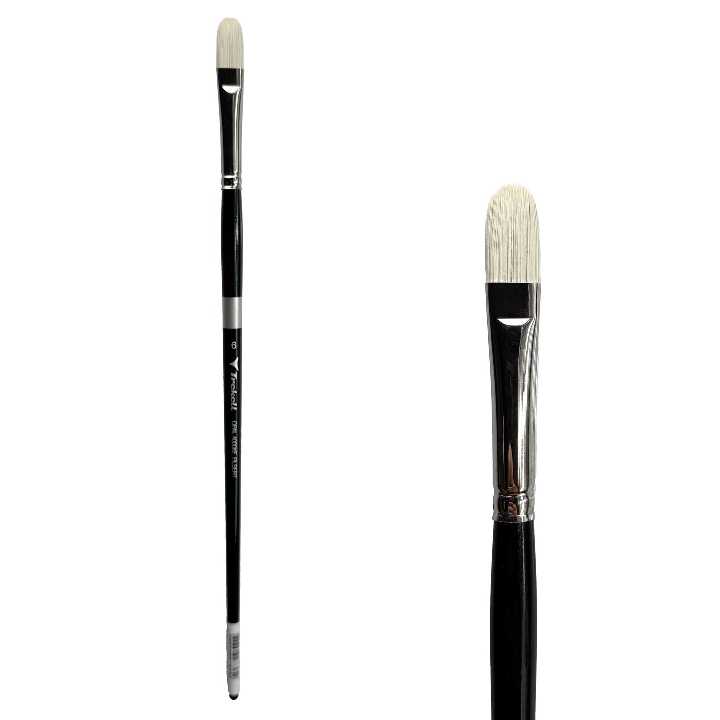 Trekell Opal #6 Filbert Brush - Long Handle