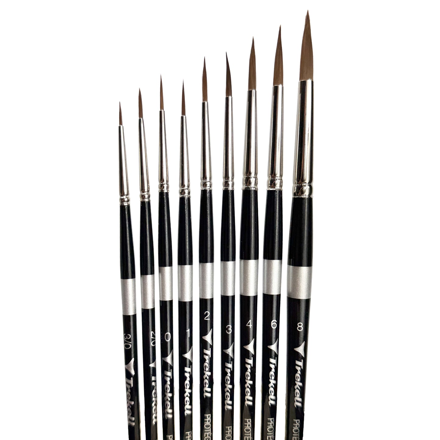 Trekell Protégé Plus Complete Round Brush Set - Short Handle