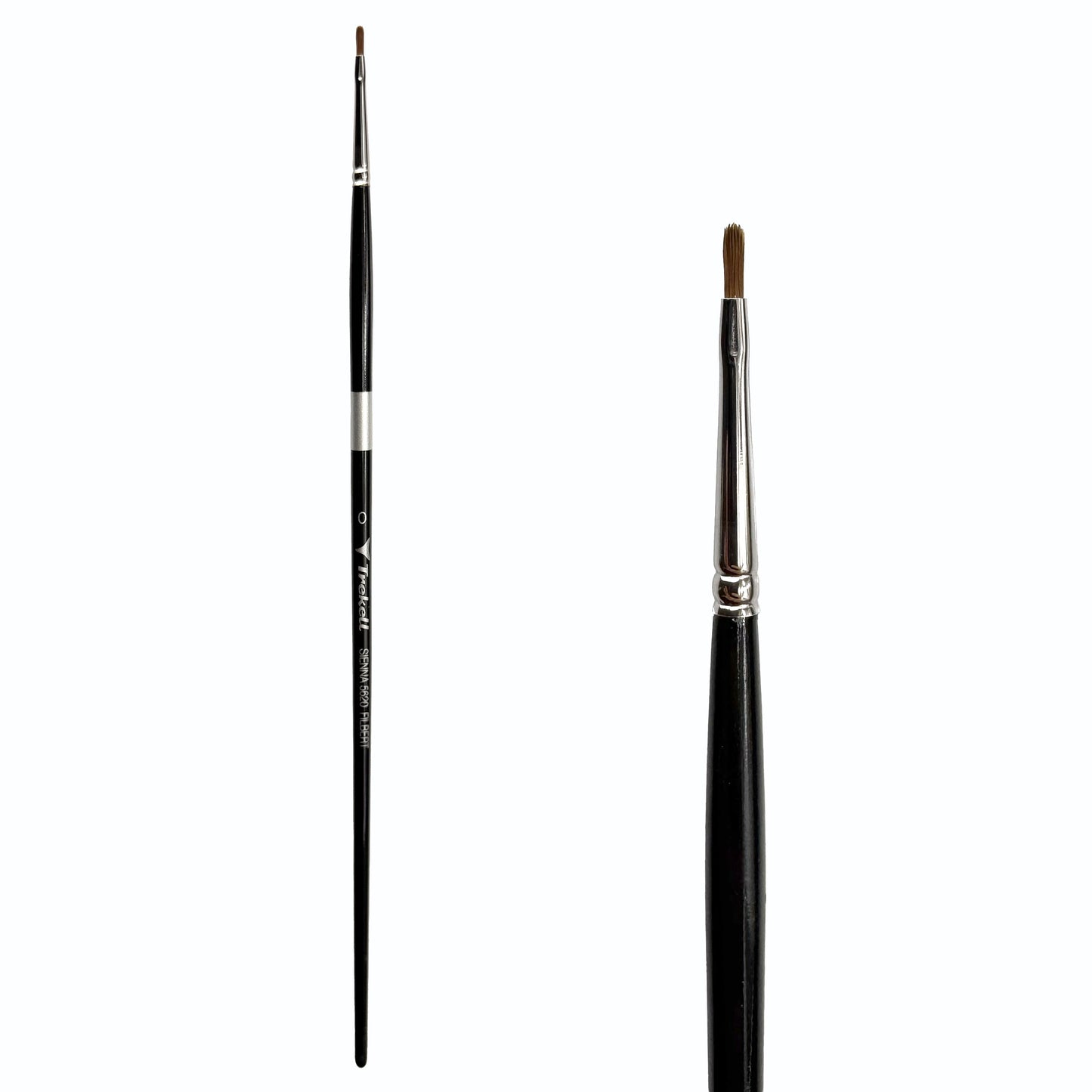 Trekell Sienna #0 Filbert Brush - Long Handle
