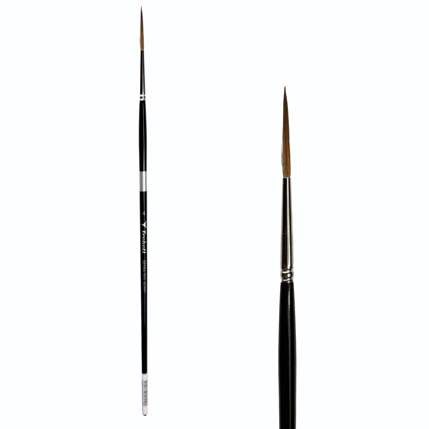 Trekell Sienna #4 Script/Rigger Brush - Long Handle