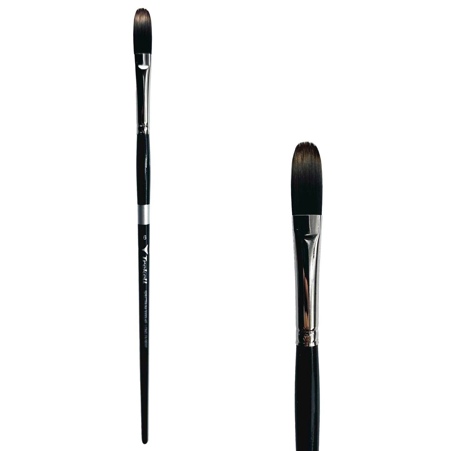 Trekell Spectrum #6 Long Filbert Brush - Long Handle