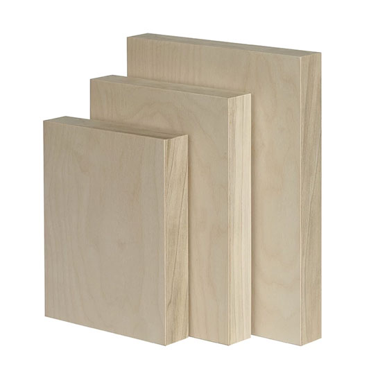 Trekell Unprimed Baltic Birch Panel - 1 3/4" Gallery Profile Wooden Canvas - 6" x 8"