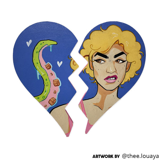 Trekell Broken Heart Panel - Wooden Painting Canvas