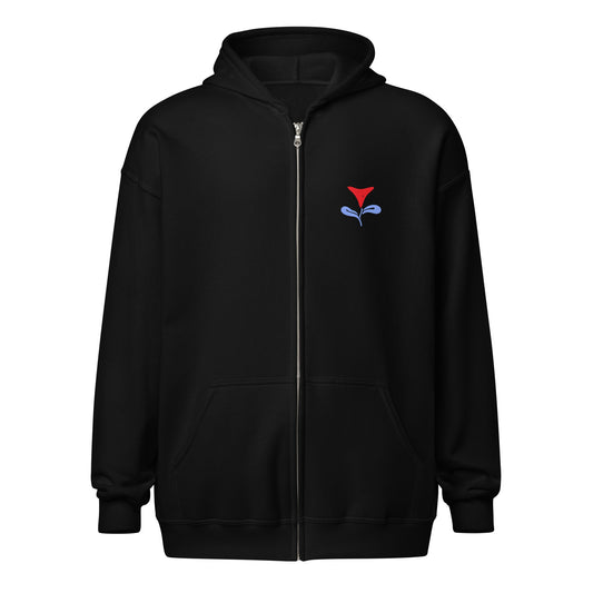 Trekell x Allison Bamcat Unisex Black Zip Hoodie