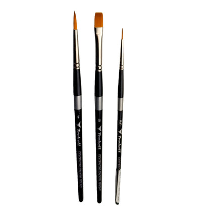 Trekell 3-Piece Minimal Brush Set