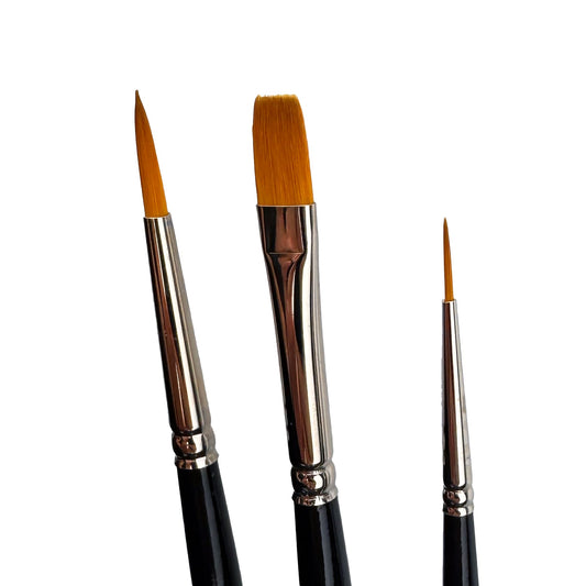 Trekell 3-Piece Minimal Brush Set