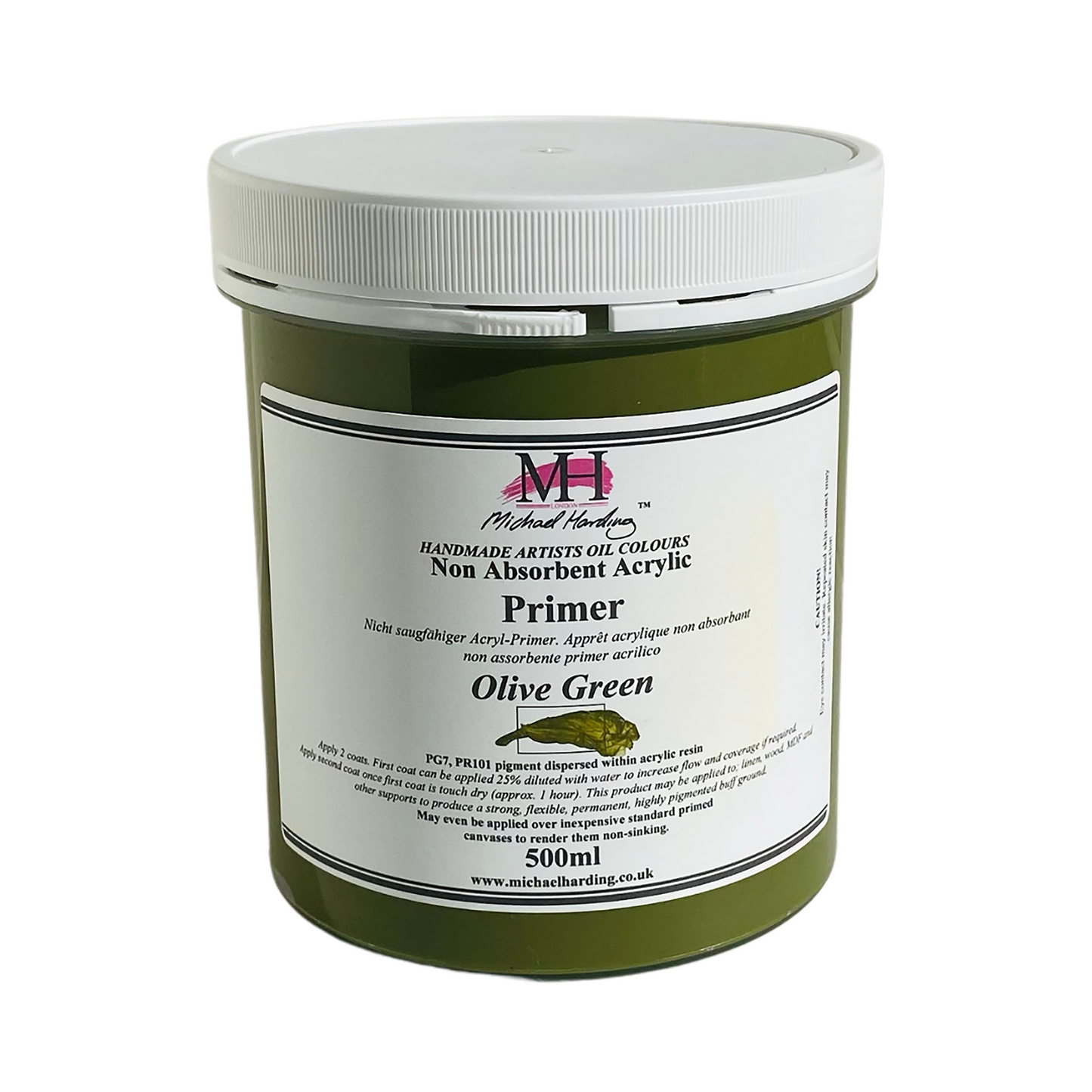 Michael Harding Non-Absorbent Acrylic Primer - Superior Base for Oil Paintings