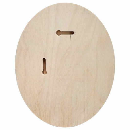 Trekell Oval Floater Panel - Oval Wooden Canvas + Frame - 6" x 8"