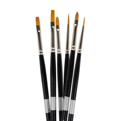 Trekell Golden Taklon Long Handle Top Sellers Brush Set