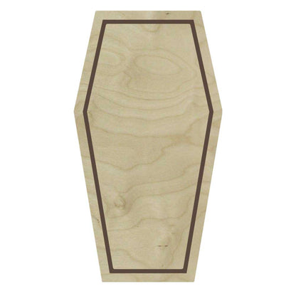 Trekell Coffin Floater Panel - Wooden Painting Halloween Canvas + Frame