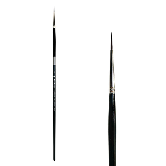 Trekell Crimson Taklon #0 Liner Brush - Long Handle