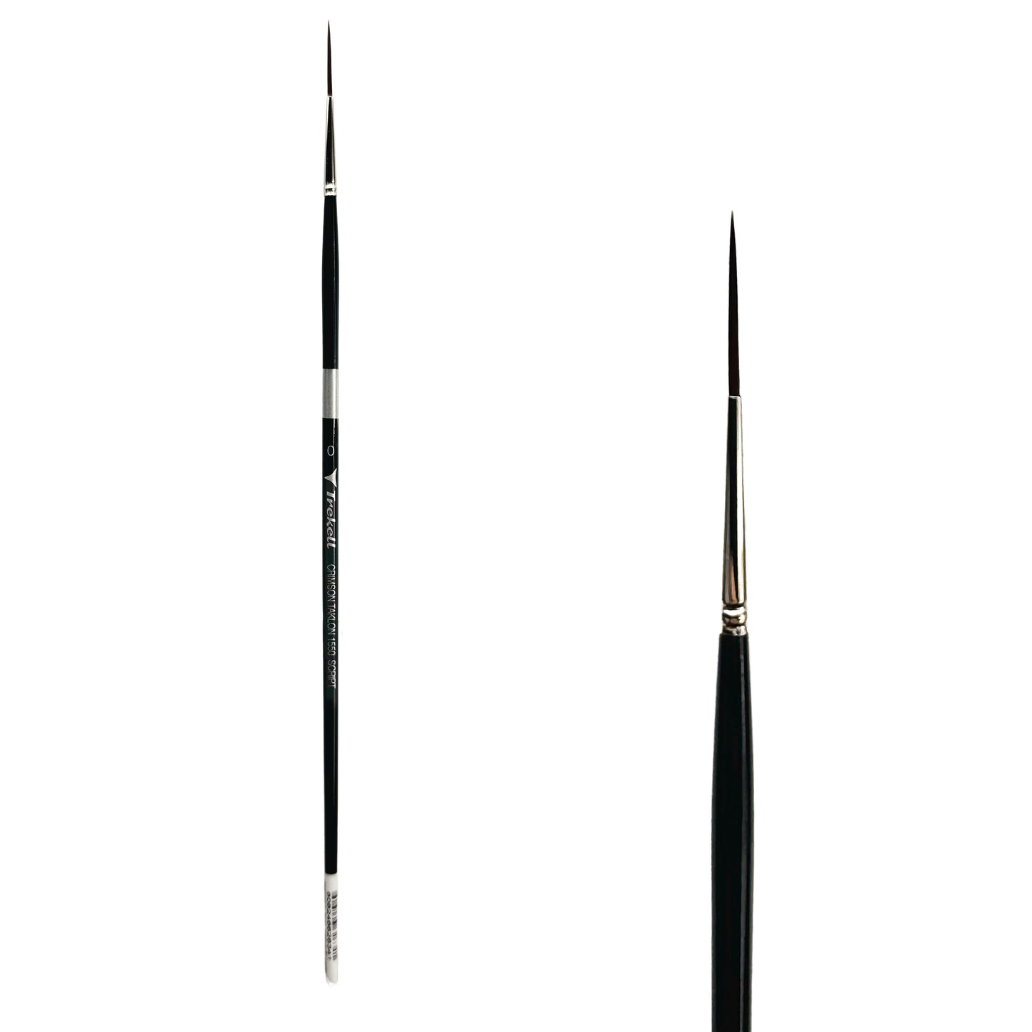 Trekell Crimson Taklon #0 Script/Rigger Brush - Long Handle