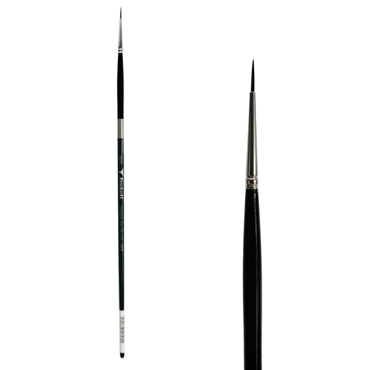 Trekell Crimson Taklon #10/0 Liner Brush - Long Handle