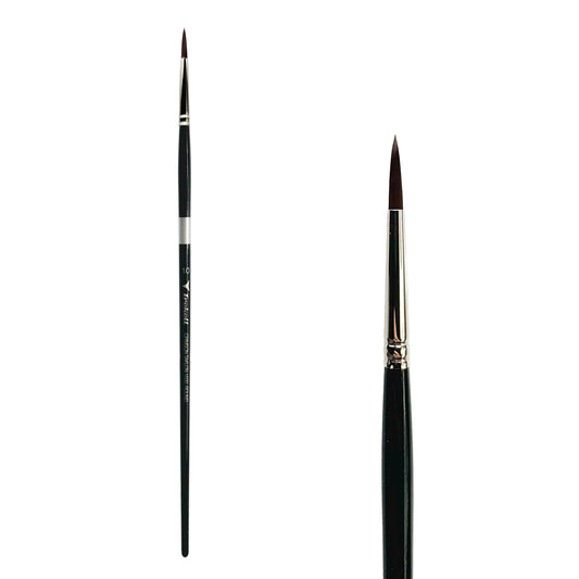 Trekell Crimson Taklon #10 Round Brush - Long Handle