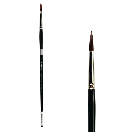 Trekell Crimson Taklon #16 Round Brush - Long Handle