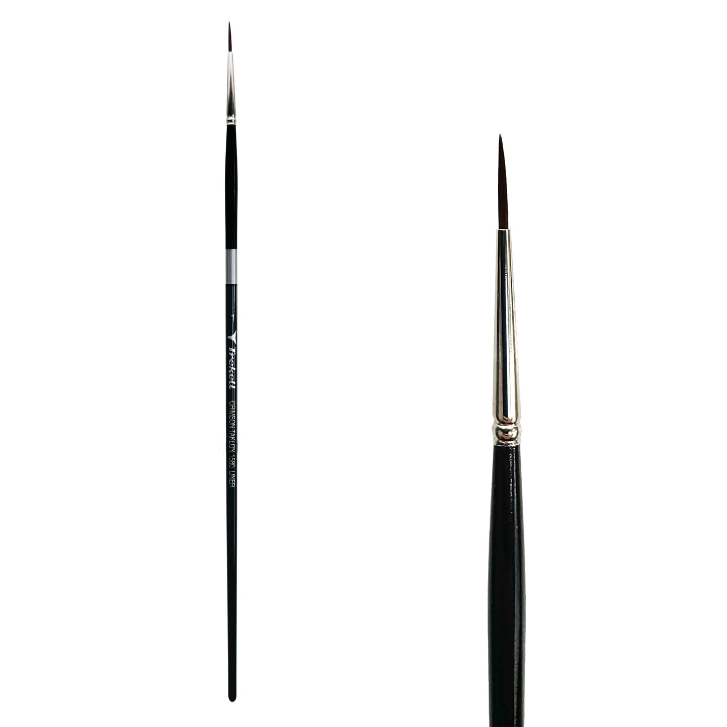 Trekell Crimson Taklon #1 Liner Brush - Long Handle