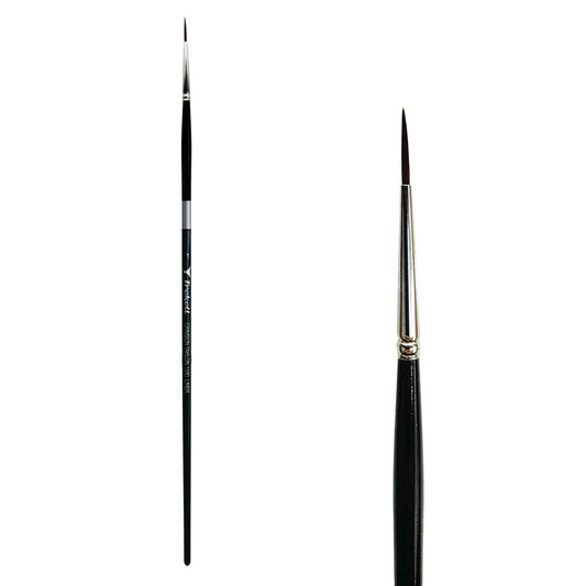 Trekell Crimson Taklon #1 Liner Brush - Long Handle