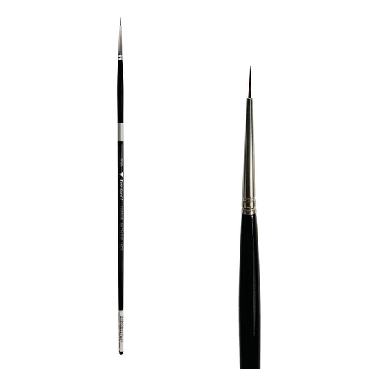 Trekell Crimson Taklon #20/0 Liner Brush - Long Handle