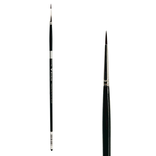 Trekell Crimson Taklon #2 Round Brush - Long Handle