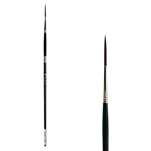 Trekell Crimson Taklon #4 Script/Rigger Brush - Long Handle