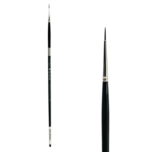 Trekell Crimson Taklon #5/0 Liner Brush - Long Handle