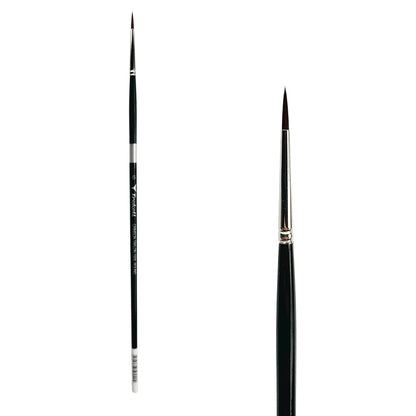 Trekell Crimson Taklon #6 Round Brush - Long Handle