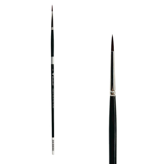 Trekell Crimson Taklon #6 Round Brush - Long Handle