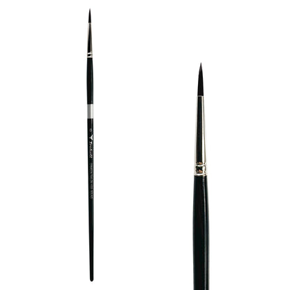 Trekell Crimson Taklon #8 Round Brush - Long Handle