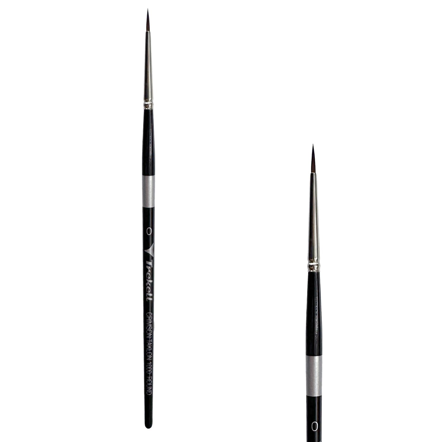 Trekell Crimson Taklon #0 Round Brush - Short Handle