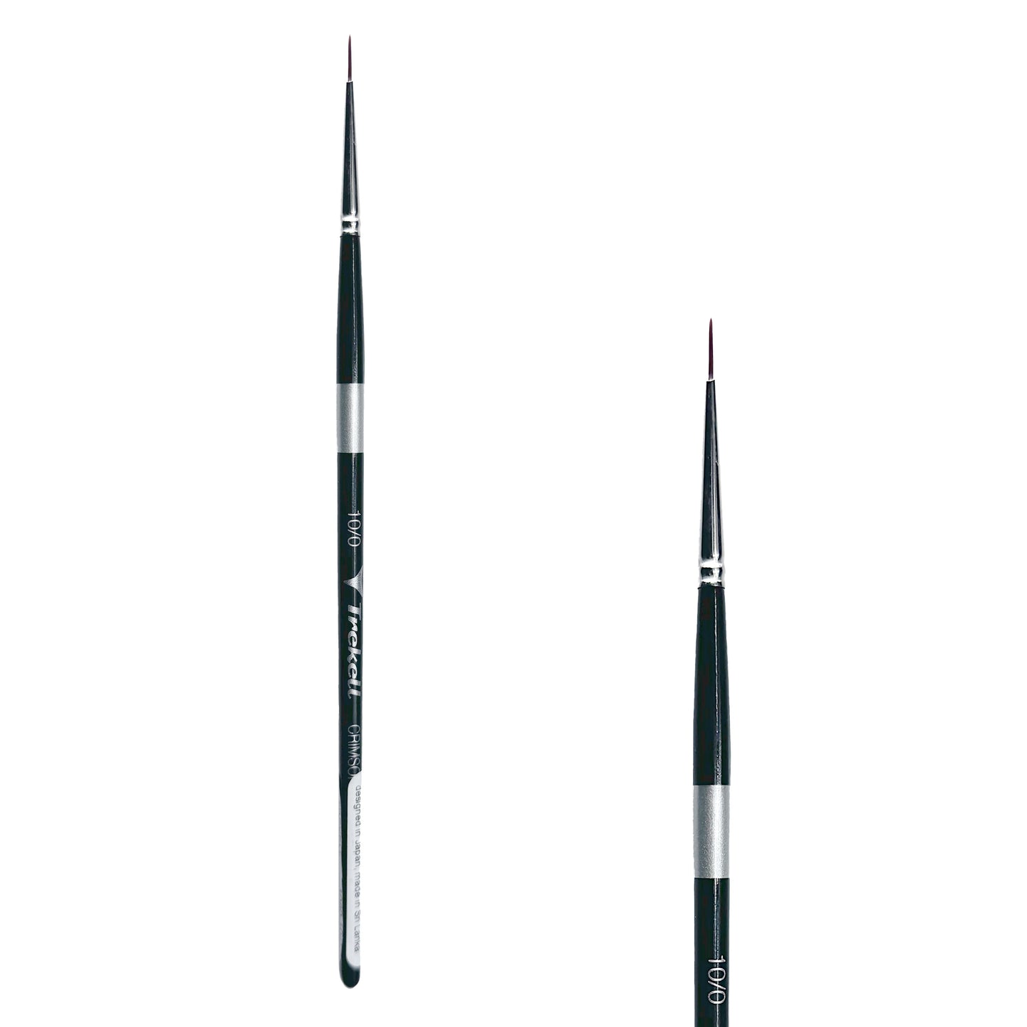 Trekell Crimson Taklon #10/0 Liner Brush - Short Handle