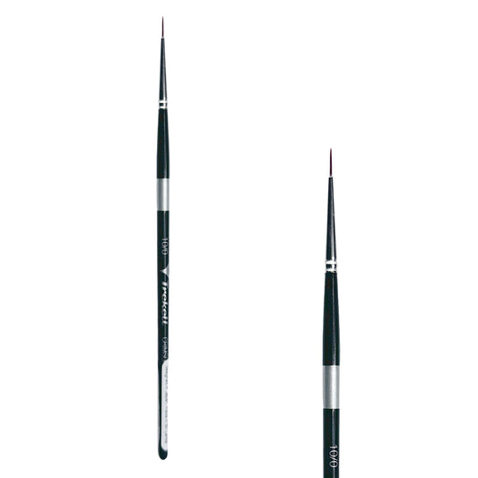 Trekell Crimson Taklon #10/0 Liner Brush - Short Handle