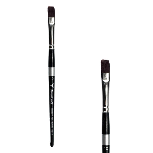 Trekell Crimson Taklon #10 Bright Brush - Short Handle
