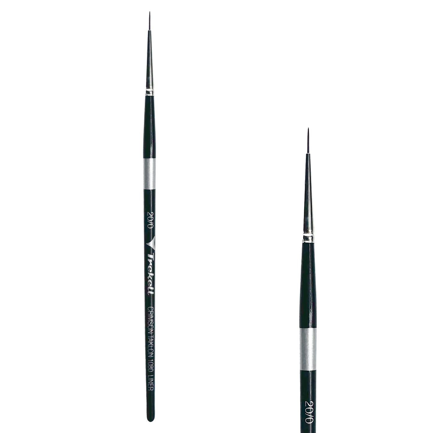 Trekell Crimson Taklon #20/0 Liner Brush - Short Handle