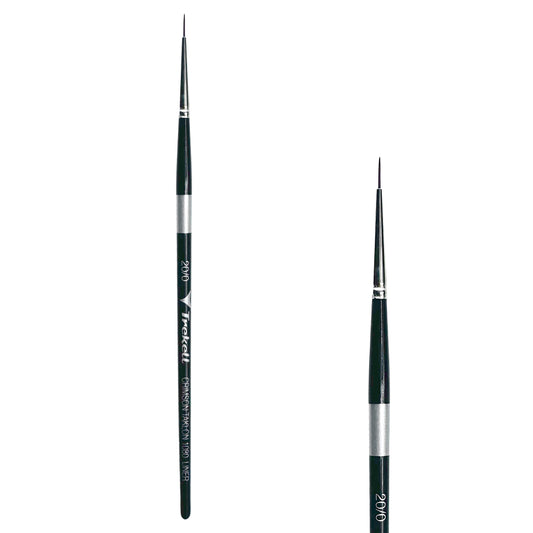 Trekell Crimson Taklon #20/0 Liner Brush - Short Handle
