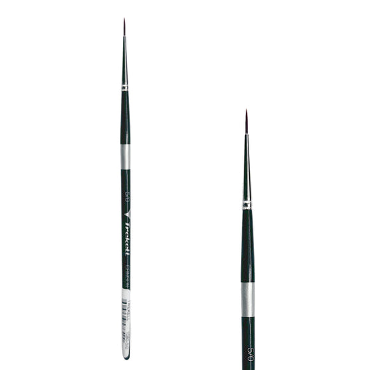 Trekell Crimson Taklon #5/0 Liner Brush - Short Handle