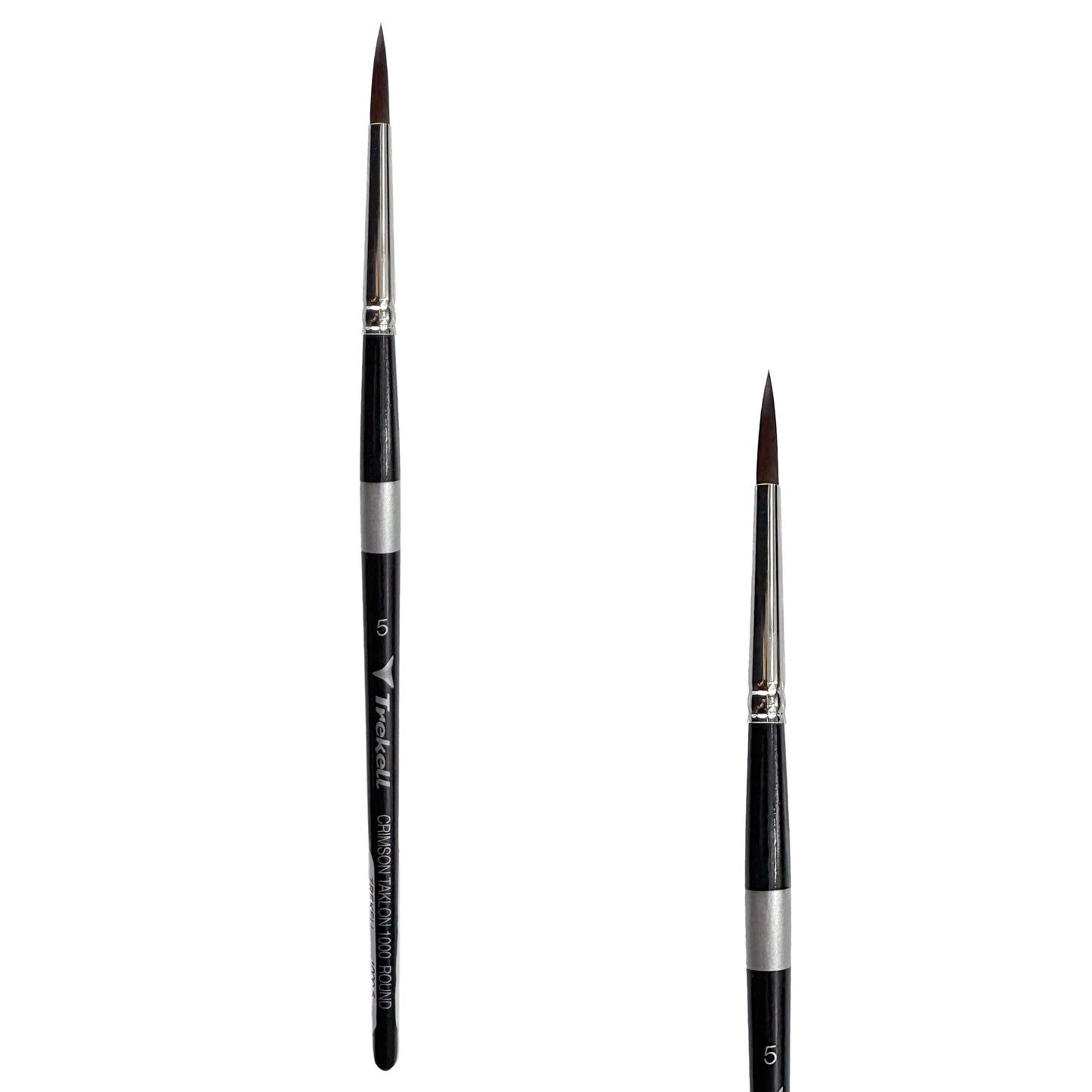 Trekell Crimson Taklon #5 Round Brush - Short Handle
