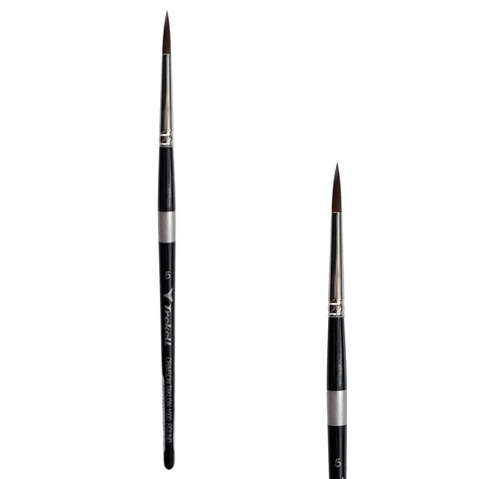 Trekell Crimson Taklon #5 Round Brush - Short Handle