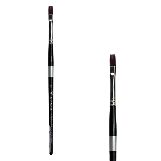 Trekell Crimson Taklon #6 Bright Brush - Short Handle
