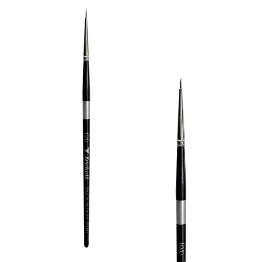 Trekell Crimson Taklon #10/0 Round Brush - Short Handle