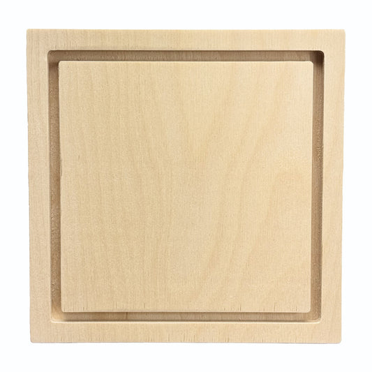 Trekell Floater Panel - Wooden Canvas + Frame - 6" x 6"